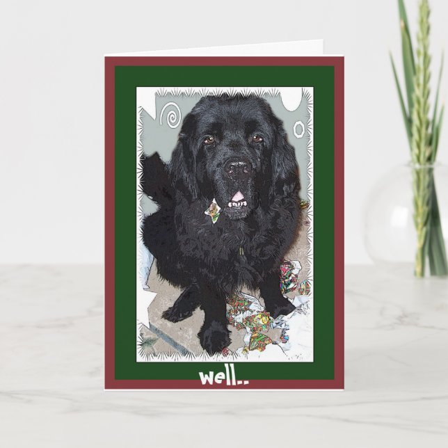 Jul Hälsning~Definiera Naughty Helgkort (Framsida)