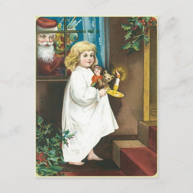 Jul Hälsning Helg Vykort (Framsida)