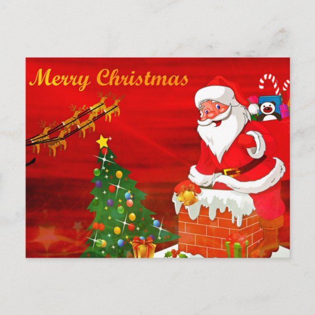 Jul Hälsning Helg Vykort (Framsida)