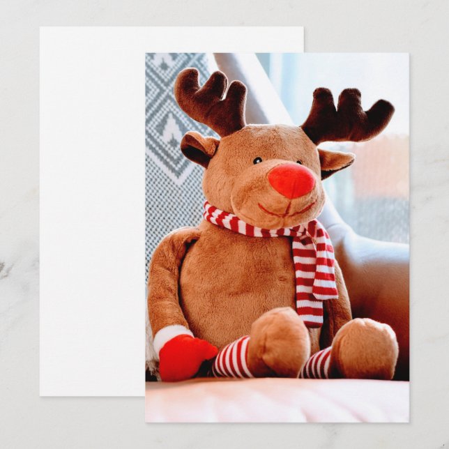 Jul Hälsning/Helgdagskort Julkort (Fram/baksida)