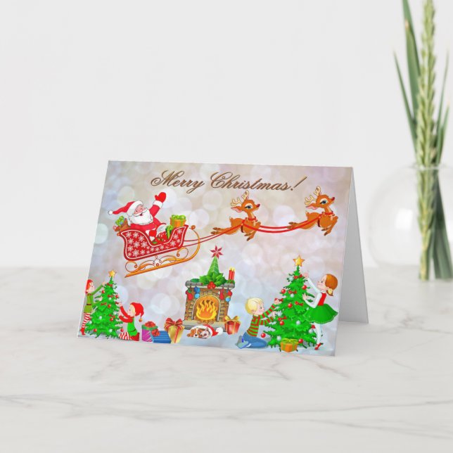 Jul hälsning helgkort (Framsida)