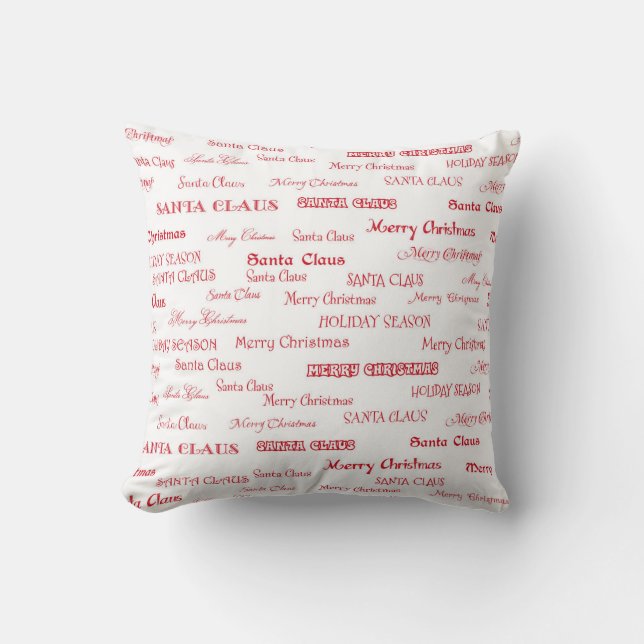 Jul Hälsning Pillow Kudde (Framsida)