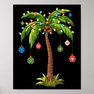 Jul Handflatan Light Hawaiian Tropical Julafton 2 Poster