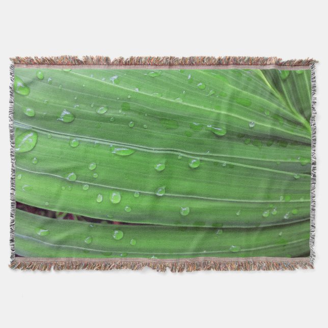 Jul Handflatan och regndroppar Filt (Framsidan)