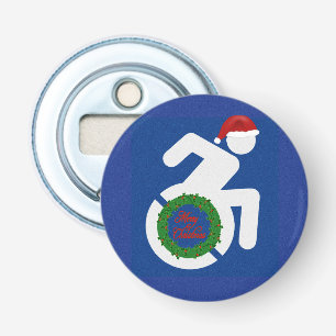 Jul handikappad flasköppnare