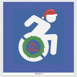 Jul handikappad klistermärken