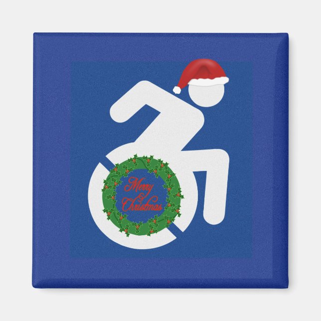 Jul handikappad magnet (Framsidan)