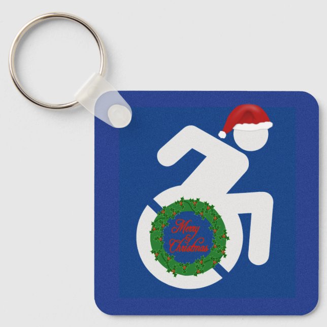 Jul handikappad nyckelring (Framsida)