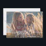 Jul ・ Hanukkah GLATTA Guld Confetti PHOTO<br><div class="desc">Snyggt kort för Helgdag Jul/Hanukkah/Thanksgiving med skripttopografi,  vitt brev med texten BLESSED. Perfekt att skicka ut under thanksgiving- eller julsäsongen.</div>