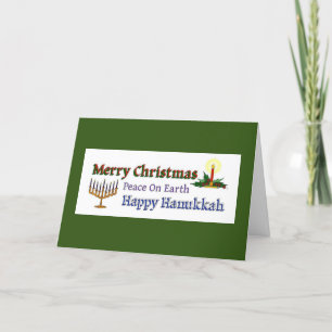 Jul Hanukkah Helgdag Card Helgkort
