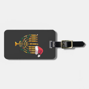 Jul Hanukkah Judisk Tomte Menorah Bagagebricka