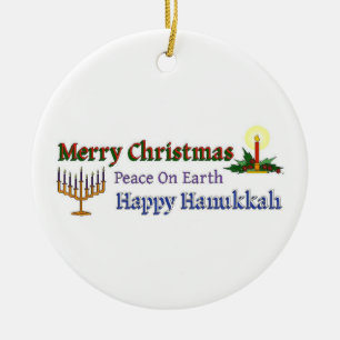 Jul Hanukkah Julgransprydnad Keramik