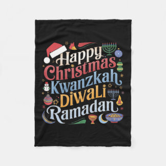 Jul Hanukkah Kwanzaa Diwali Ramadan Fleecefilt