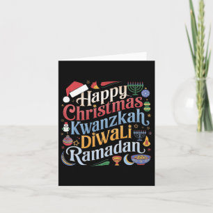 Jul Hanukkah Kwanzaa Diwali Ramadan Kort