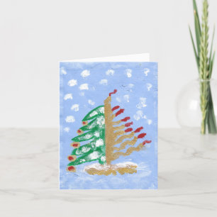 Jul/Hanukkah unik högtid Helgkort
