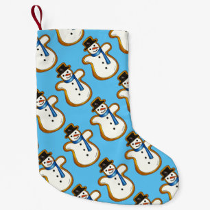 Jul Hanukkah Winter Snögubbe Helgdag Cookie Liten Julstrumpa