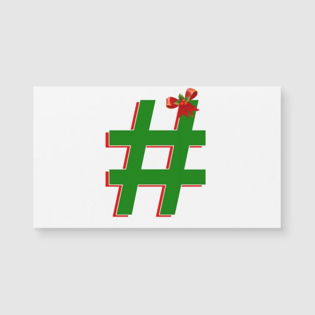 #Jul #HASHTAG - Hash Märkre Symbol (Framsida)