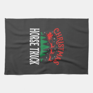 Jul Häst Lastbil Tomte Jultomte Kökshandduk