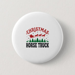 Jul Häst Lastbil Västerländsk Tomte Släd Design Knapp