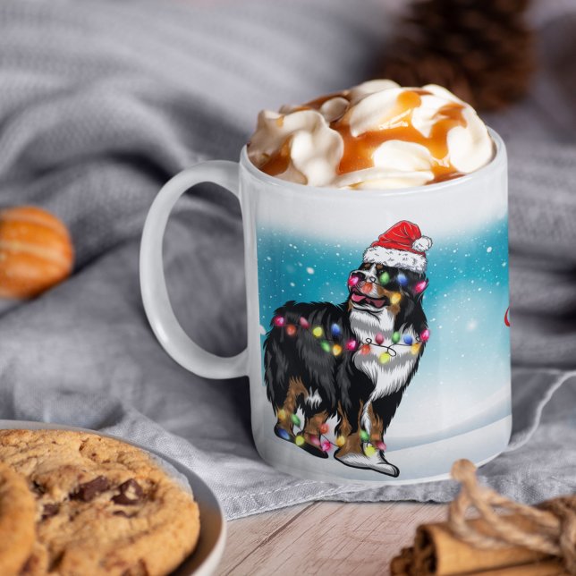 Jul Hat God jul St. Bernard Älskare Kaffemugg (Skapare uppladdad)