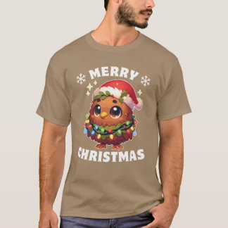 Jul Hat Jul Fairy Ljus Kiwi Vänner T Shirt