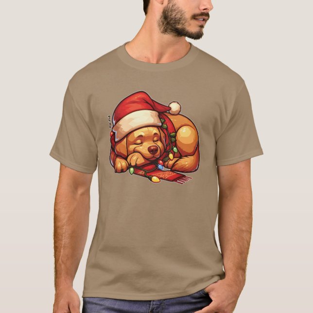 Jul Hat jul Fairy Ljus Labrador frie T Shirt (Framsida)