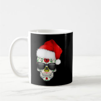 Jul Hat Santa Day of the dead Sugar Skull Pa Kaffemugg