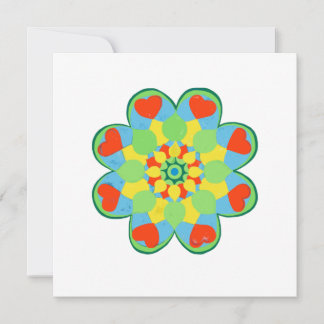 jul Heart Mandala Kort