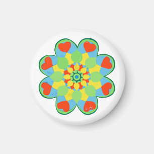 jul Heart Mandala Magnet