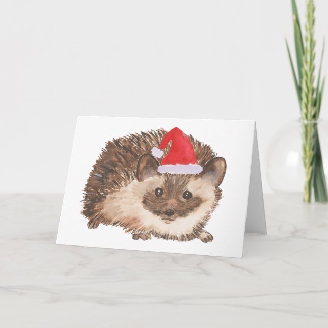 Jul Hedgehog-julkort Helgkort (Framsida)