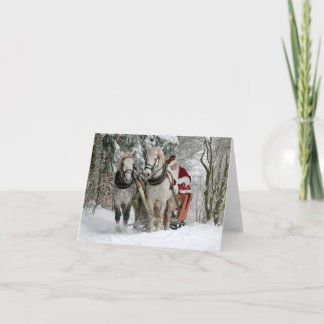 Jul Helg Christmas Tomte Hästar