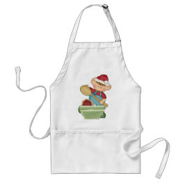 Jul Helgdag Baking Elf apron Förkläde