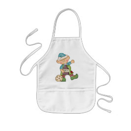 Jul Helgdag Baking Elf-barn apron Barnförkläde