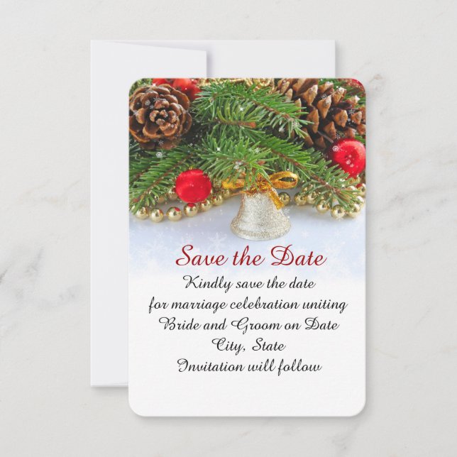 Jul Helgdag Bell Spara datum Datumet (Framsida)