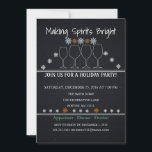 Jul Helgdag Black Chalkboard Snowflake Party Inbjudningar<br><div class="desc">Det här är ett vackert julkort för Party-familjepartiet,  Black Chalkboard Snowflake-Helgdag.</div>