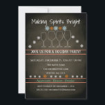 Jul Helgdag Black Chalkboard Snowflake Party Inbjudningar<br><div class="desc">Det här är ett vackert julkort för Party-familjepartiet,  Black Chalkboard Snowflake-Helgdag.</div>