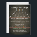 Jul Helgdag Black Chalkboard Snowflake Party Inbjudningar<br><div class="desc">Det här är ett vackert julkort för Party-familjepartiet,  Black Chalkboard Snowflake-Helgdag.</div>