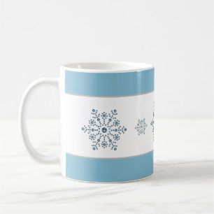 Jul Helgdag Blue Rand Snowflake Mugg