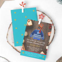 Jul Helgdag Boxer Hund Ugly Sweater Party