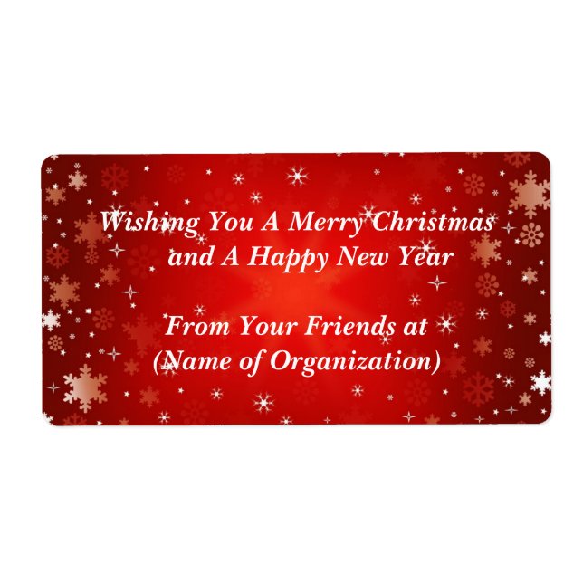 Jul, Helgdag, Bröllop Anpassningsbar Fraktsedel (Framsidan)