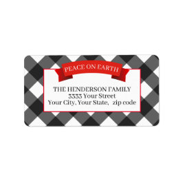 Jul Helgdag Buffalo Play Returadress Adressetikett