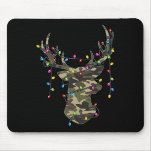 Jul Helgdag Camo Hunting Reindeer Hjort Julafton Musmatta