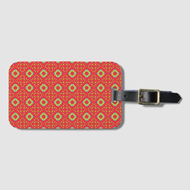Jul Helgdag Charm Mönster 01 - Bagagebricka (Framsida horisontal)