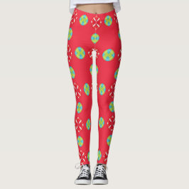Jul Helgdag Charm Mönster 03 - Leggings