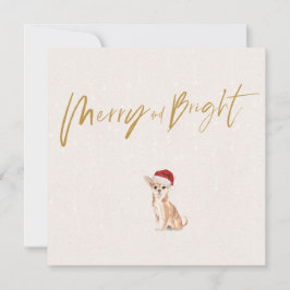 Jul Helgdag Chihuahua Hund Merry Hälsning