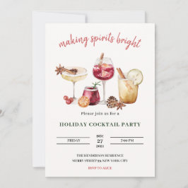 Jul Helgdag Cocktail Party-inbjudan Inbjudningar