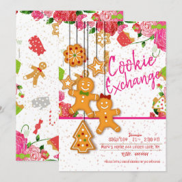 Jul Helgdag Cookie Exchange Party Inbjudningar