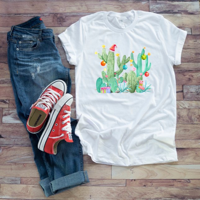Jul Helgdag Desert Cactus Cacti Southwest T Shirt (Skapare uppladdad)