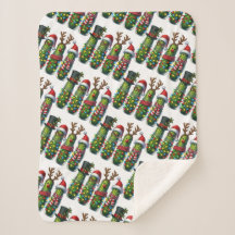 Jul Helgdag Dill Pickles Sherpa Blanket