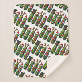 Jul Helgdag Dill Pickles Sherpa Blanket